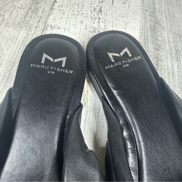 New Marc Fisher Farisa 3 Knot Square Toe Slide Sandal #639 - Picture 6 of 9